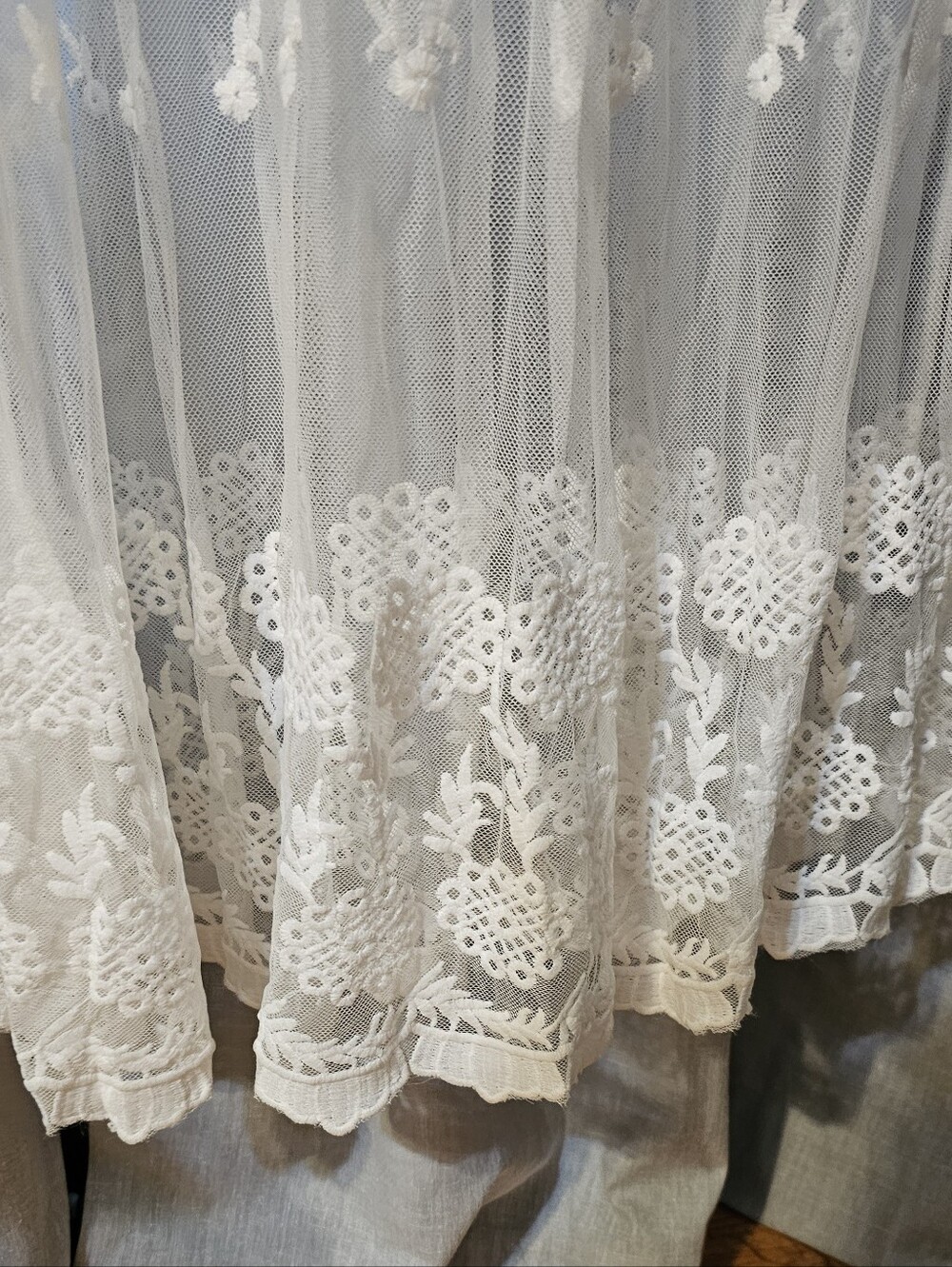 White Lace Boho Maxi Dress - Picture 3 of 4